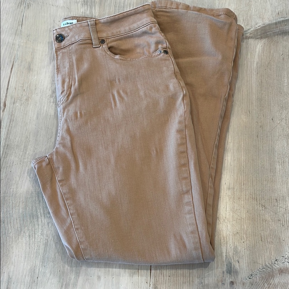 Lined L.L. Bean Classic Fit Tan Pants | Size 6